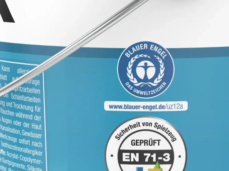 Produkt mit blauem Engel
