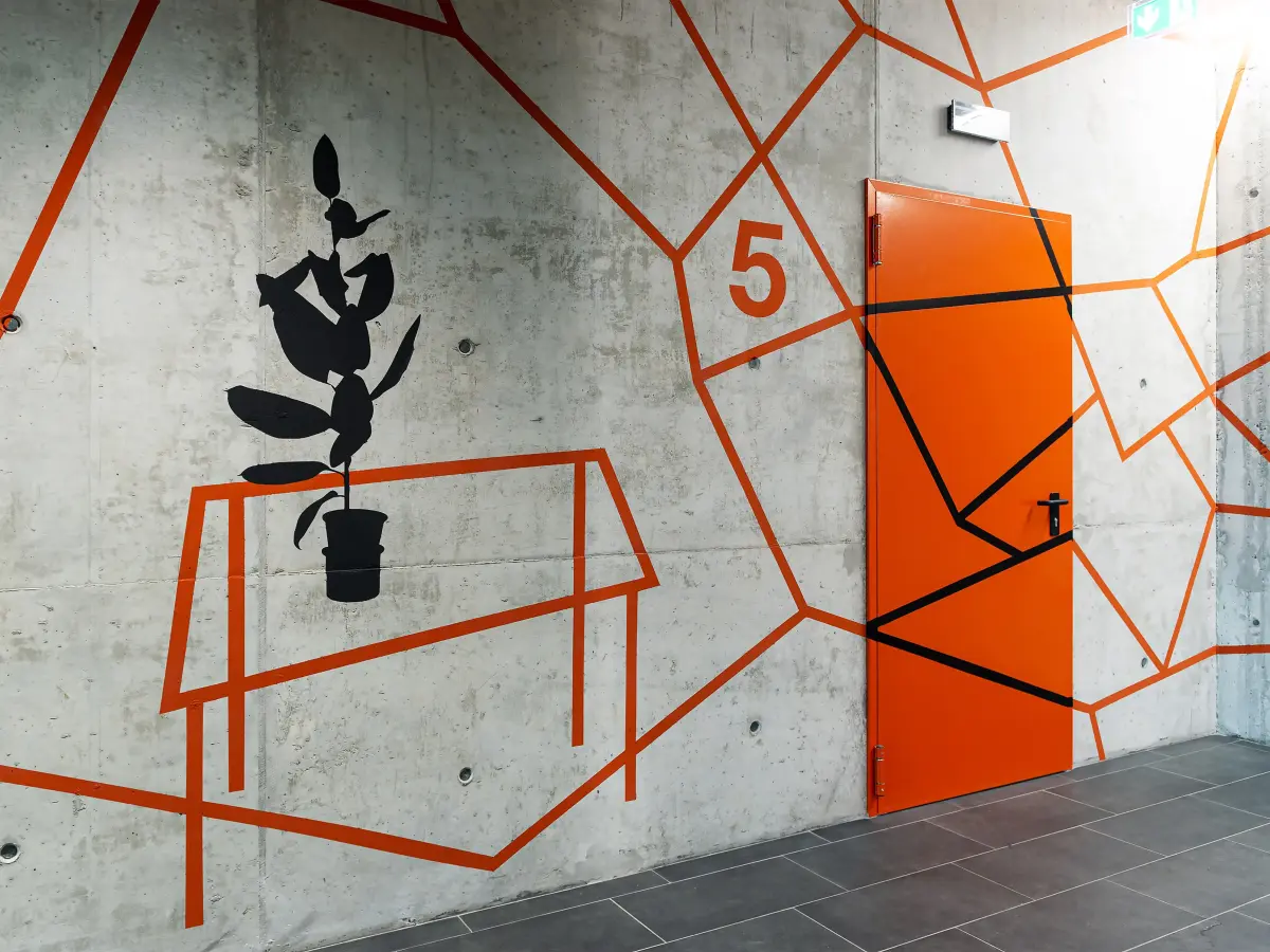 Flur Gestaltung in Edison Straße, Bozen, Italien