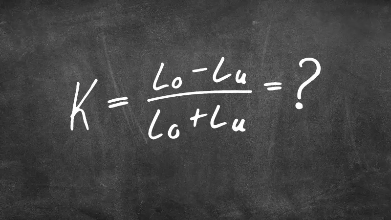 Illustration einer Berechnung auf einer Wandtafel