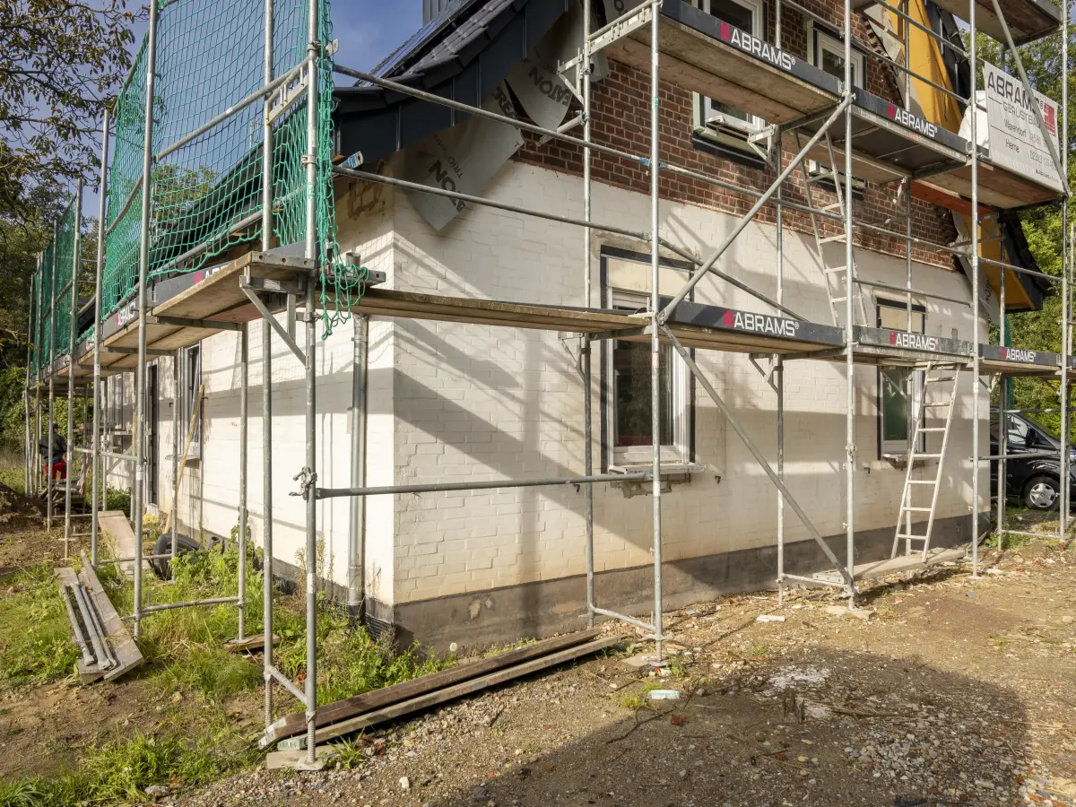 Ein Haus wird renoviert