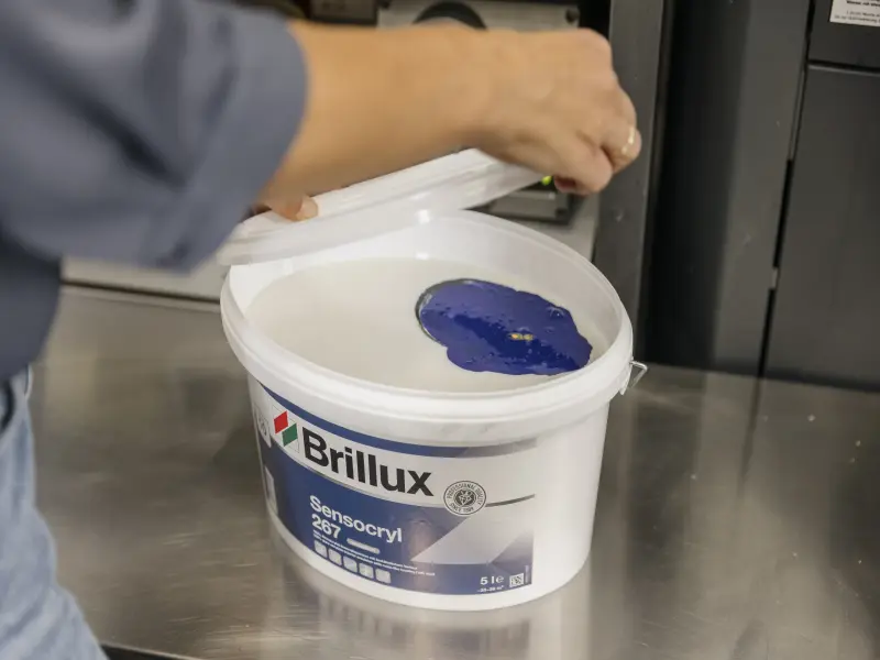 ein Brillux Produkt auf einer Baustelle