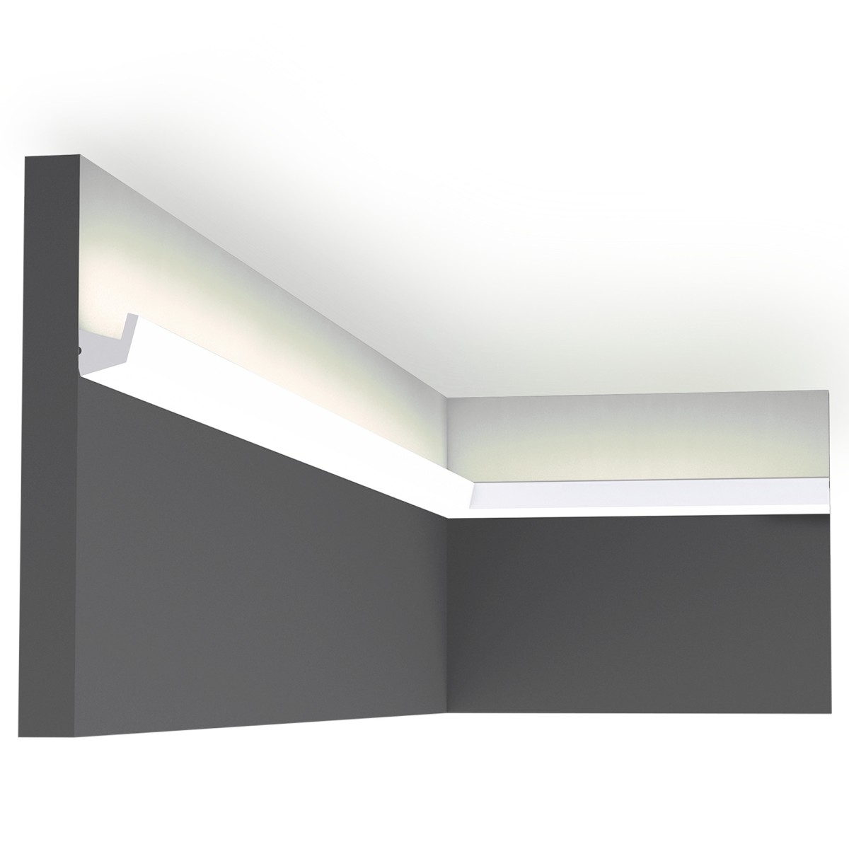 Zierprofil mit indirektem Licht