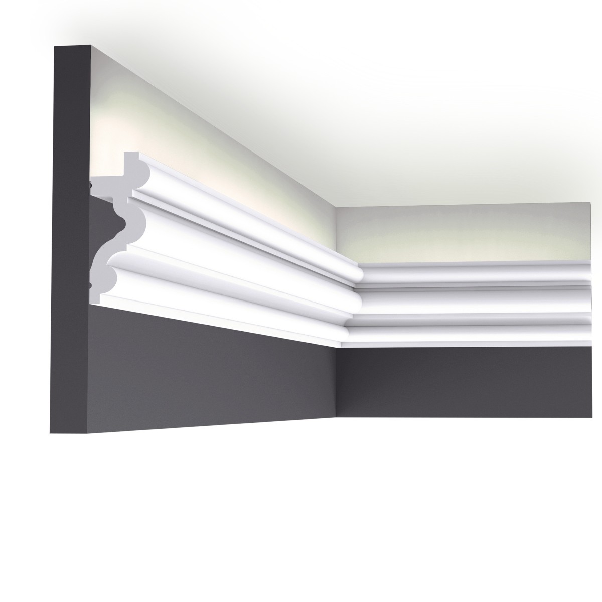 Zierprofil an der Decke