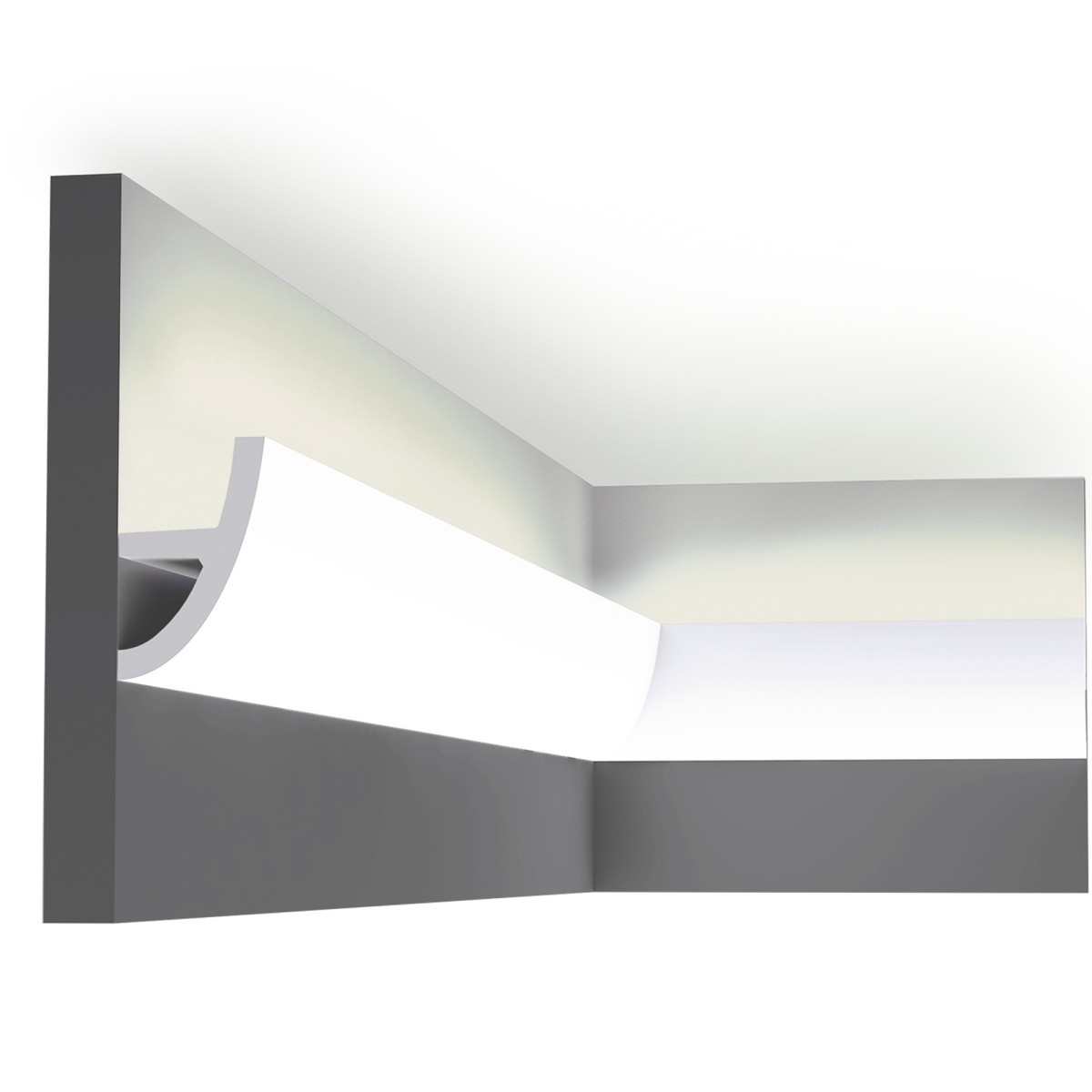 Zierprofil mit indirektem Licht