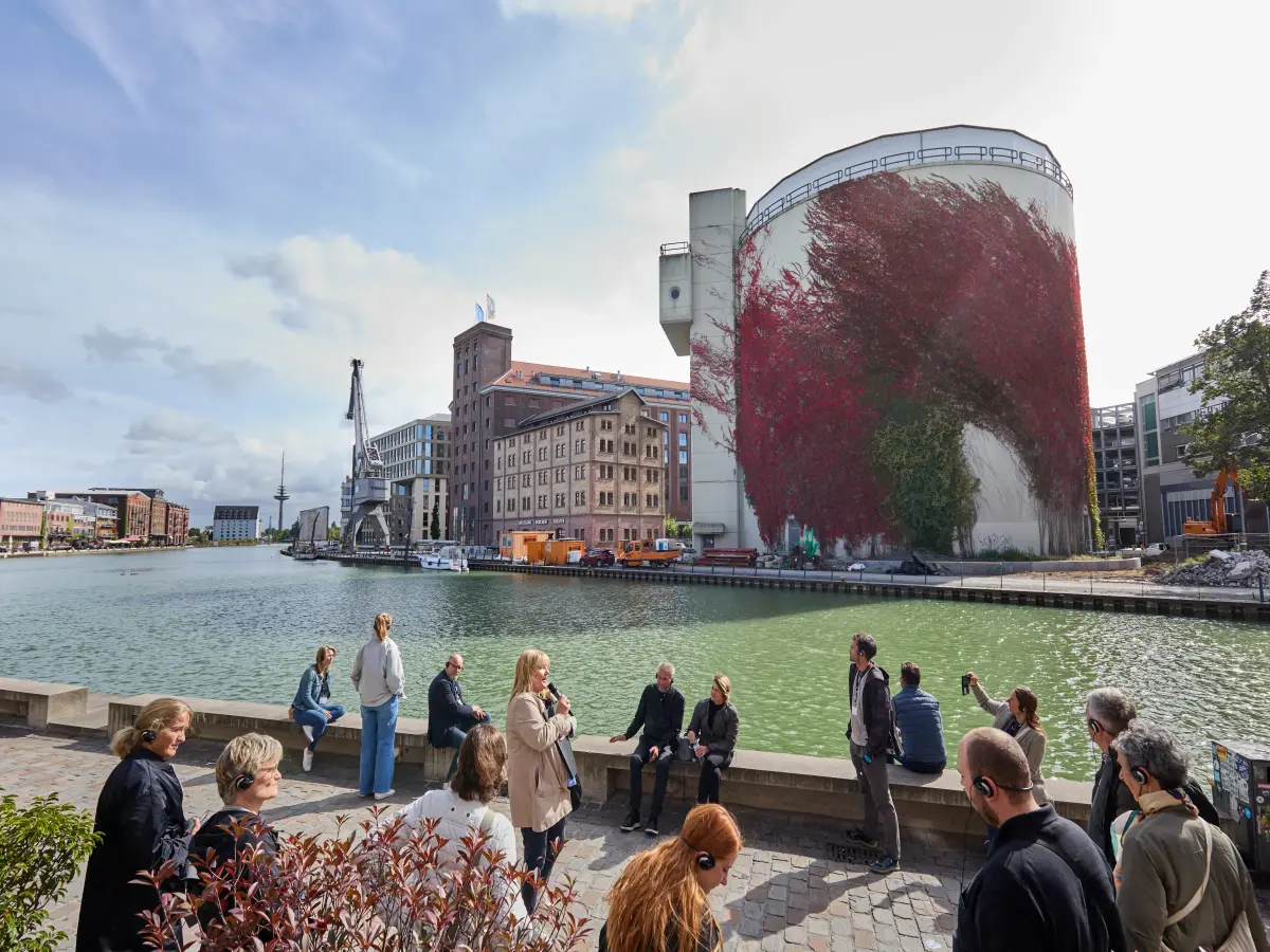Münster: Es ist der Hafen in Münster zu sehen.