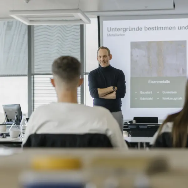 Präsentation vor Klasse