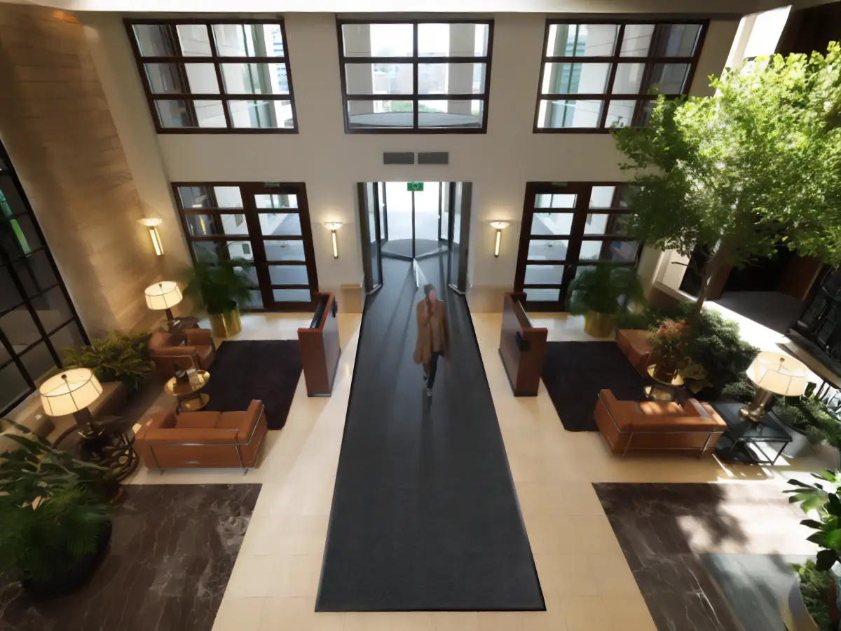 Ein Sauberlauf in einem Hotel