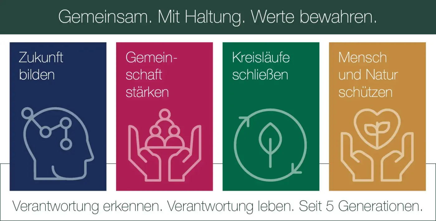 Eine Infografik in verschiedenen Farbtönen