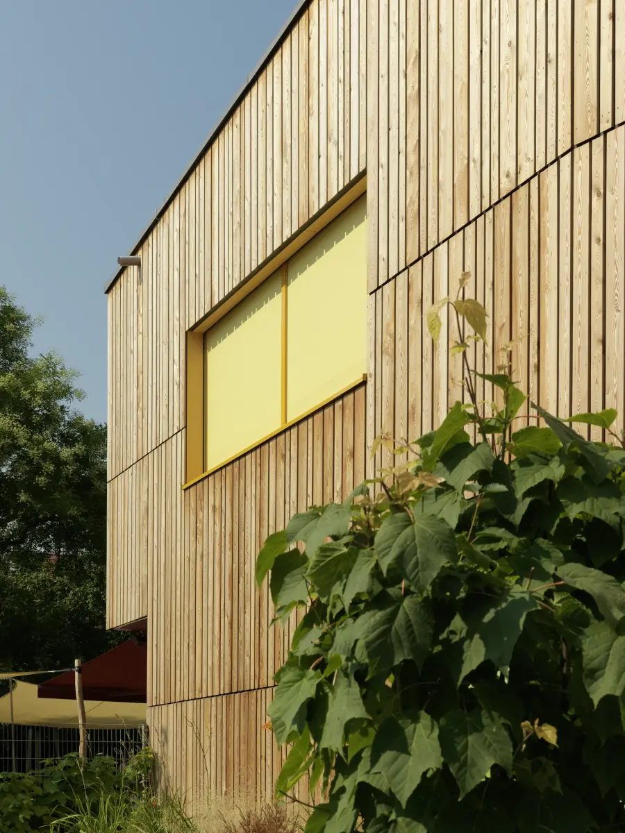 Detailansicht Holzfassade