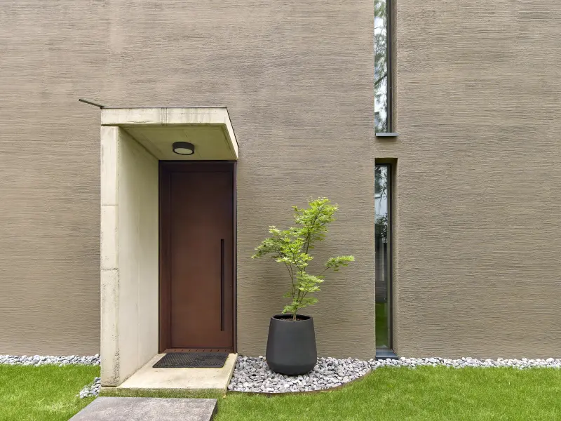 Eine Fassade eines Gebäudes