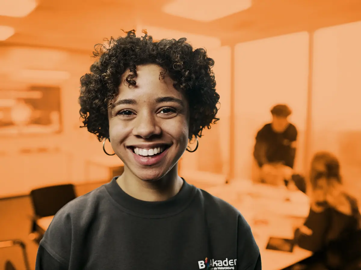 Bild mit Trainees und Schüler 