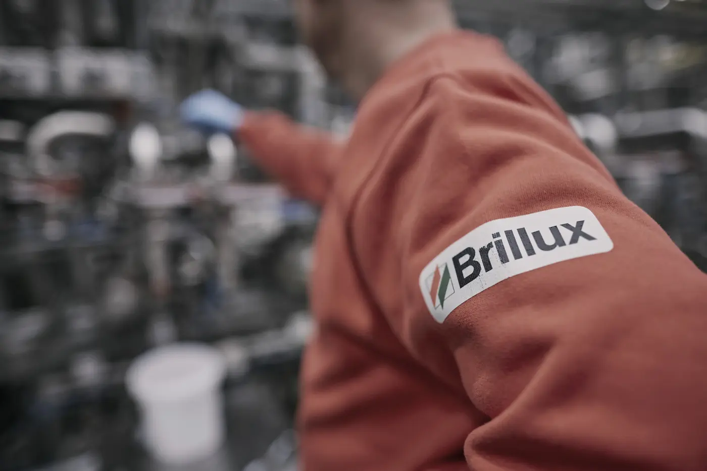 Ein Pullover von Brillux in Nahansicht