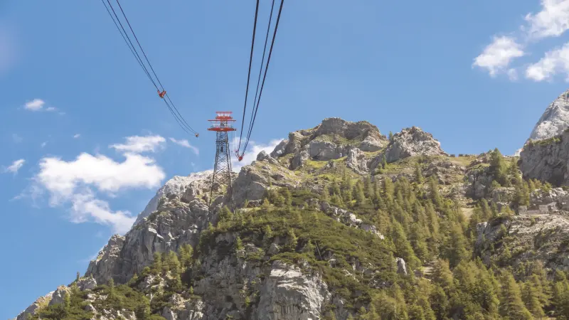 Die Zugspitzbahn und die Berge