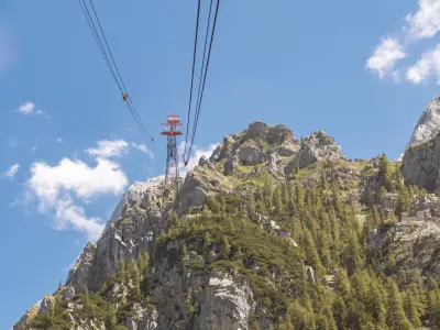 Die Zugspitzbahn und die Berge
