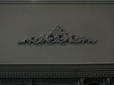 ein Ornament an einer Wand