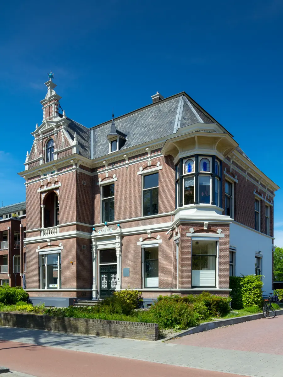 Braune Fassade Stadtvilla