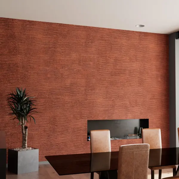 Wohnzimmer mit Wand in Canyon-Optik