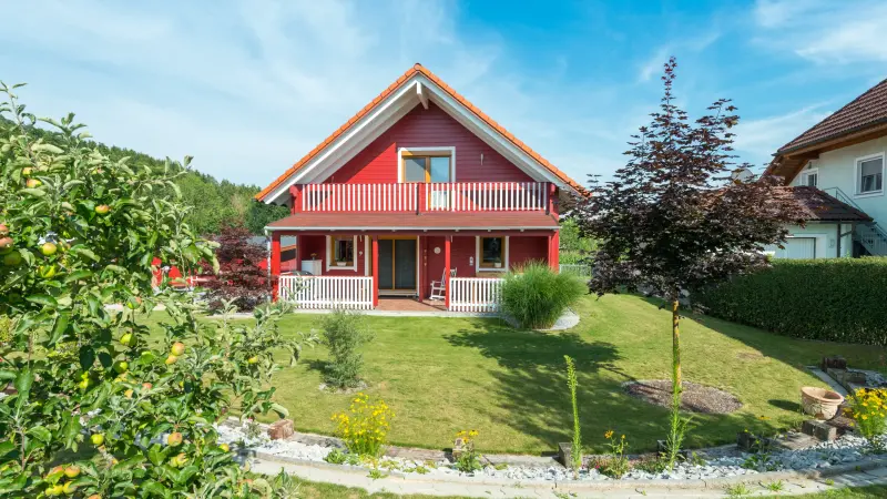 Rückseite des Landhauses in Feldkirchen. 