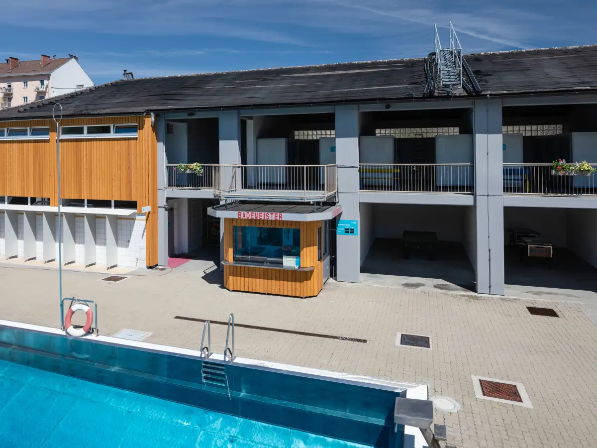 Ansicht Augartenbad in Graz