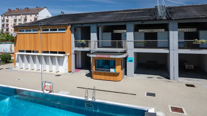 Ansicht Augartenbad in Graz