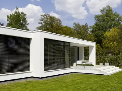Moderner Terrassenbereich eines Wohnhauses in Gütersloh