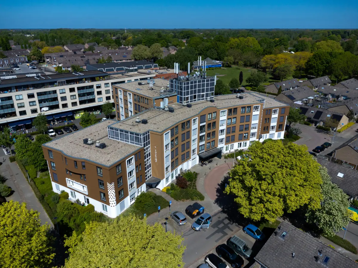 Wohnkomplex aus der Vogelperspektive