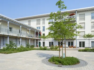 Innenhof eines Mehrfamilienhauses