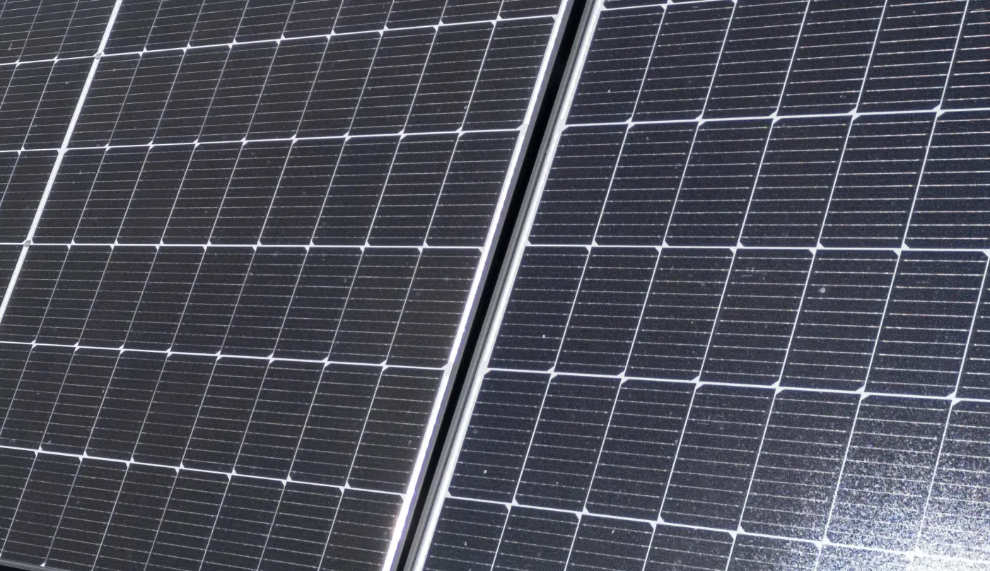 Photovoltaikzelle in Nahansicht