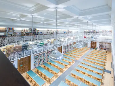 Universitätsbibliothek Blick vom Atrium