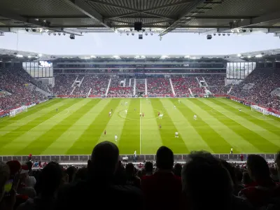 Ein Fußballstadion