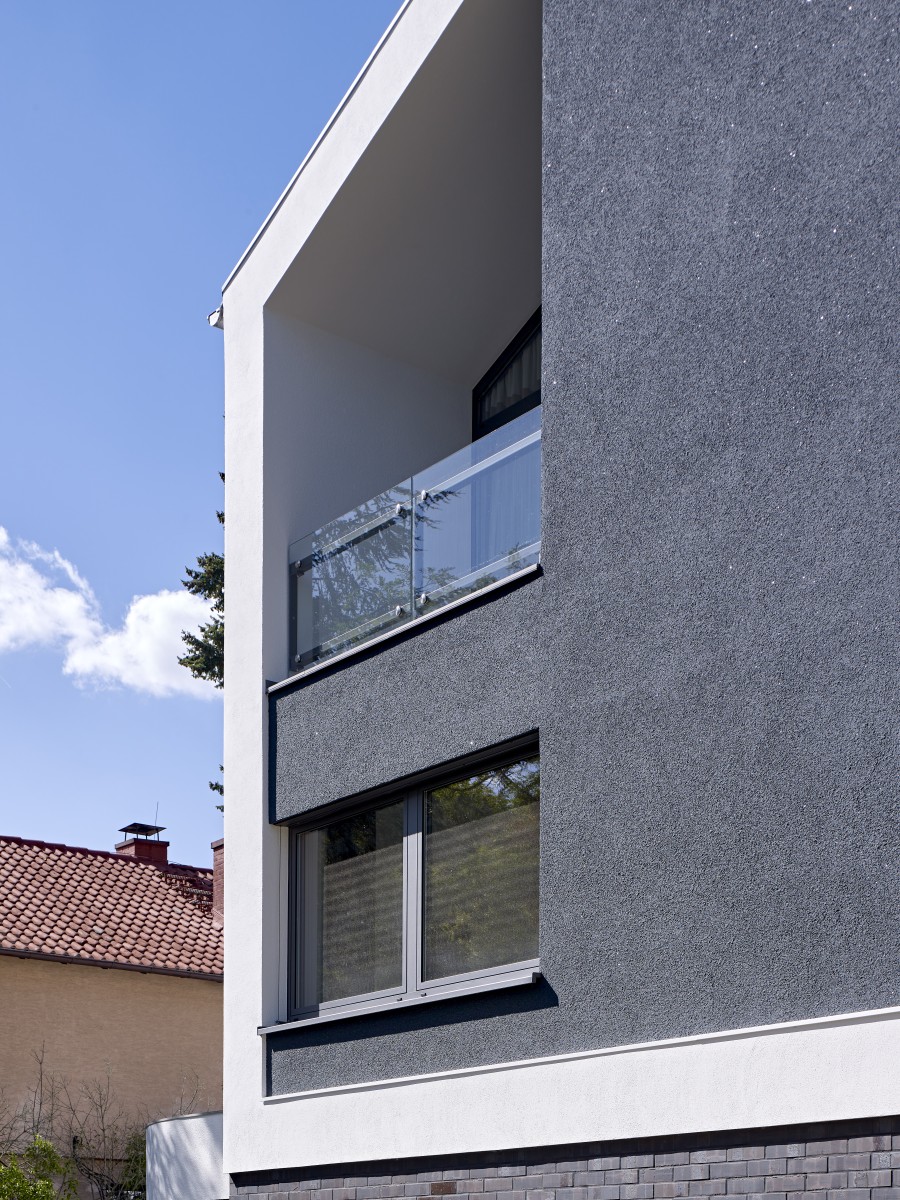 Hausfassade mit Siliciumcarbid-Oberfläche