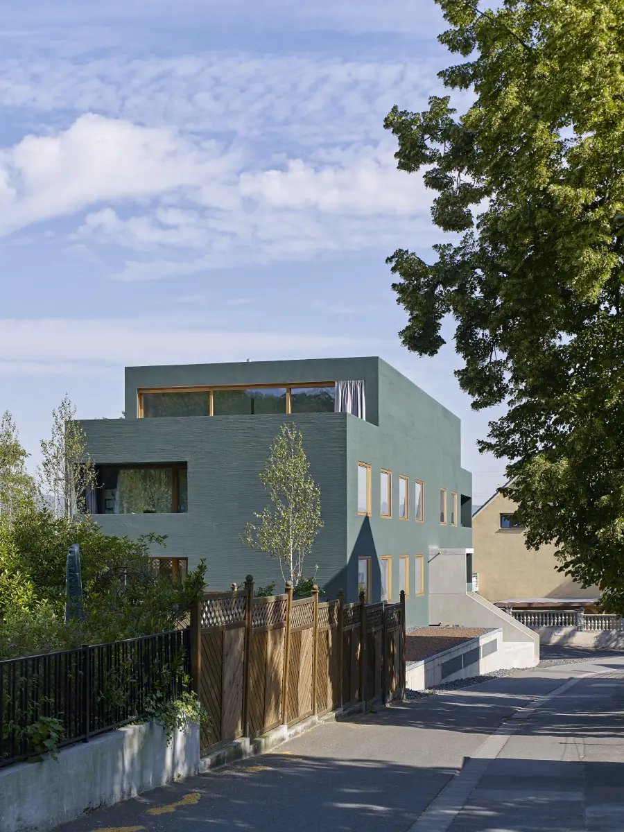 Ein grünes Haus