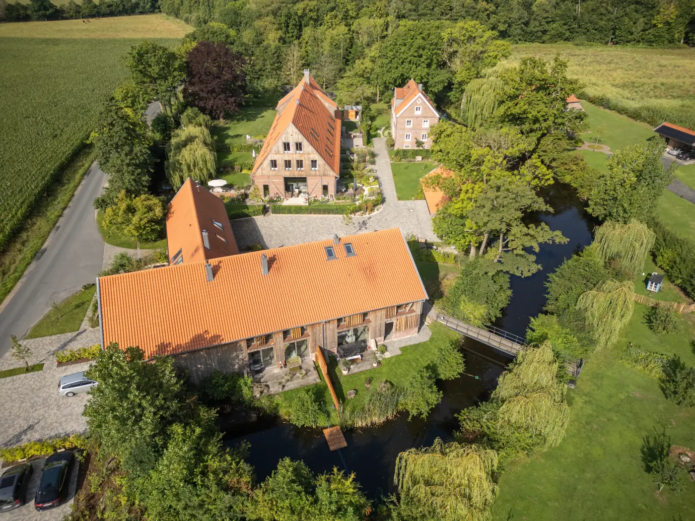 Das Haus aus der Vogelperspektive