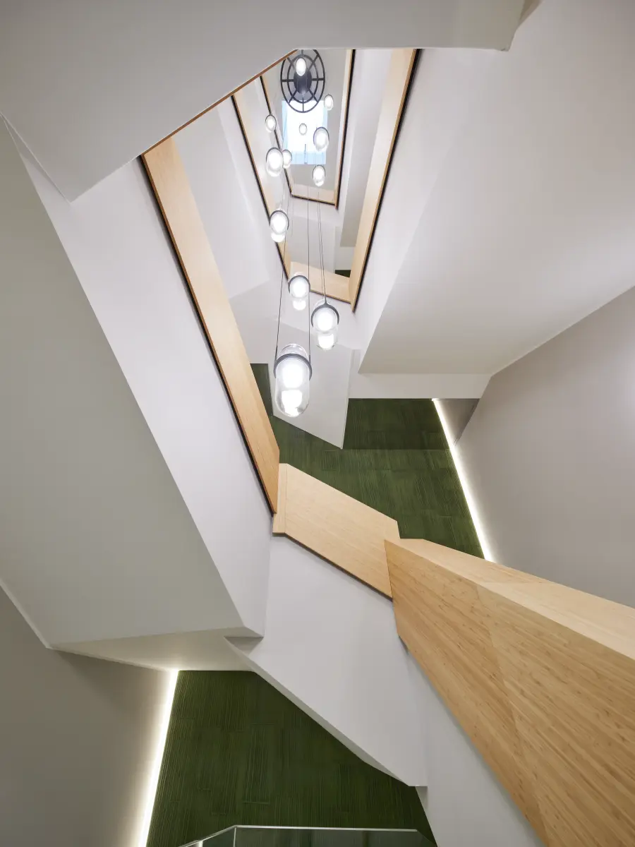 Treppenhaus mit Kreativtechnik