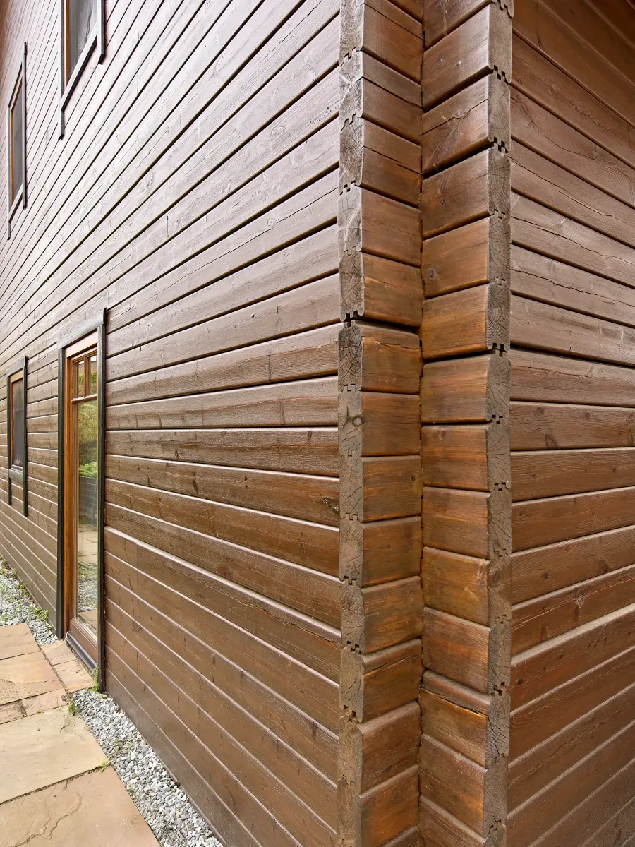 Ecke des Hauses