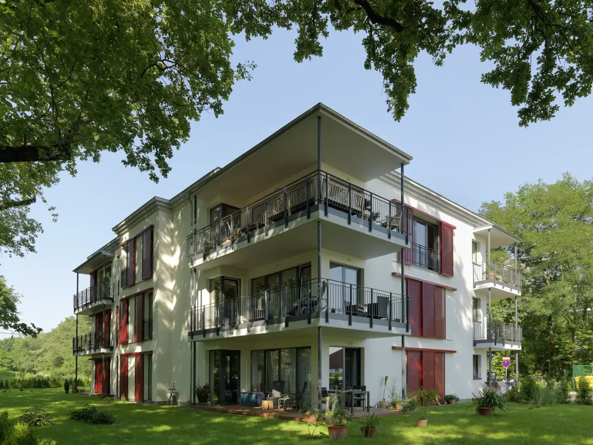 Außenansicht des Wohngebäudes An der Sandscholle, Potsdam 3