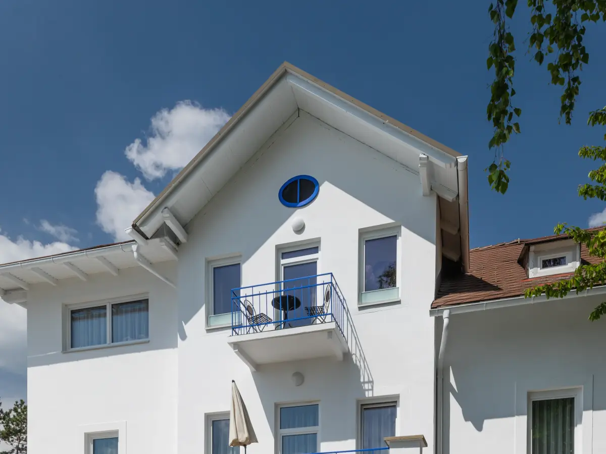 Rückseite des Kärtnerhofs in Pörtschach. 