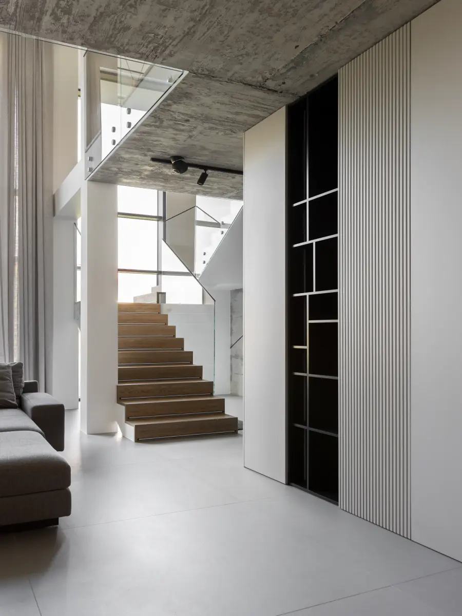 Blick auf den offenen Treppenaufgang