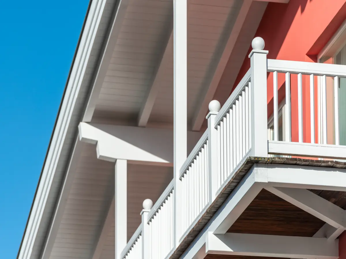 Ein Balkon des Hotel Eden in Seefeld. 