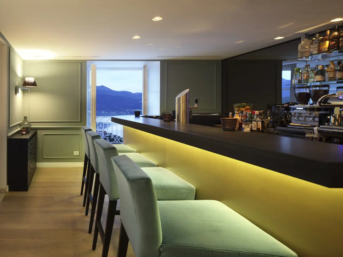 Interieur einer Hotelbar