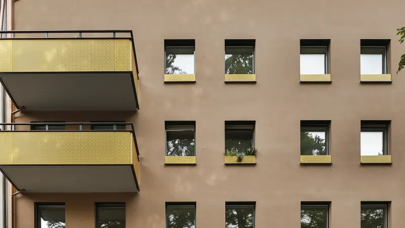 Frontale Ansicht des Hauses in der Gapstraße in Traunstein. 