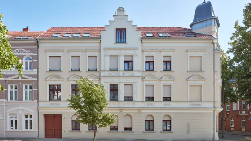 Historische Fasade Wohnhaus in Wittenberge