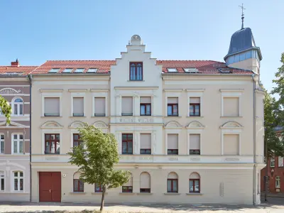 Historische Fasade Wohnhaus in Wittenberge