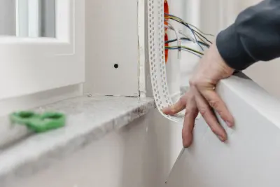 Kabel kleben