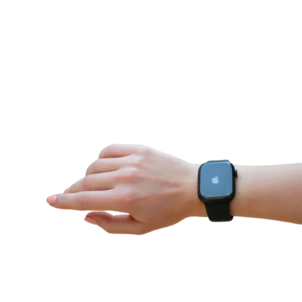 Apple Watch Series 11 (Aluminium, 42 mm, GPS + Cellular, Gummi Sportarmband, M/L)