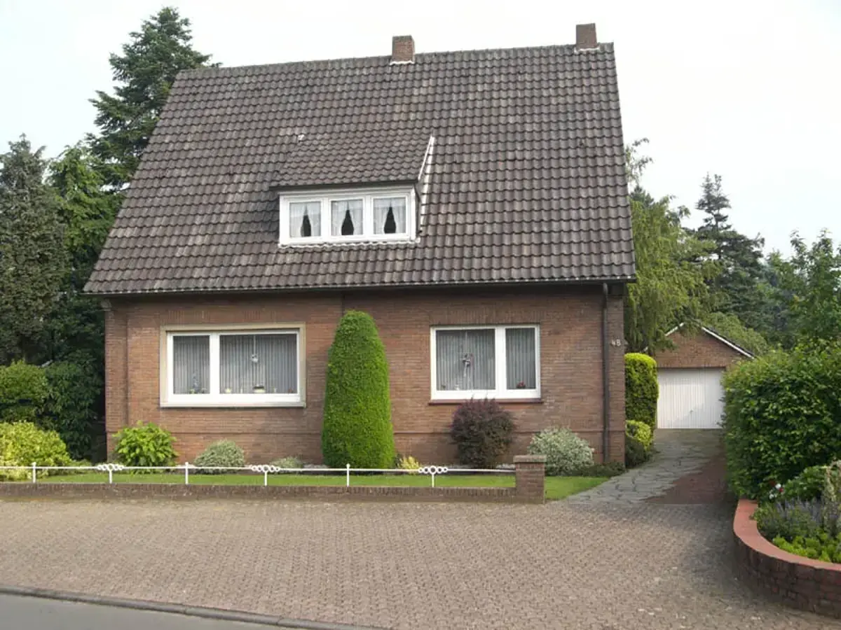 Haus rot geklinkert