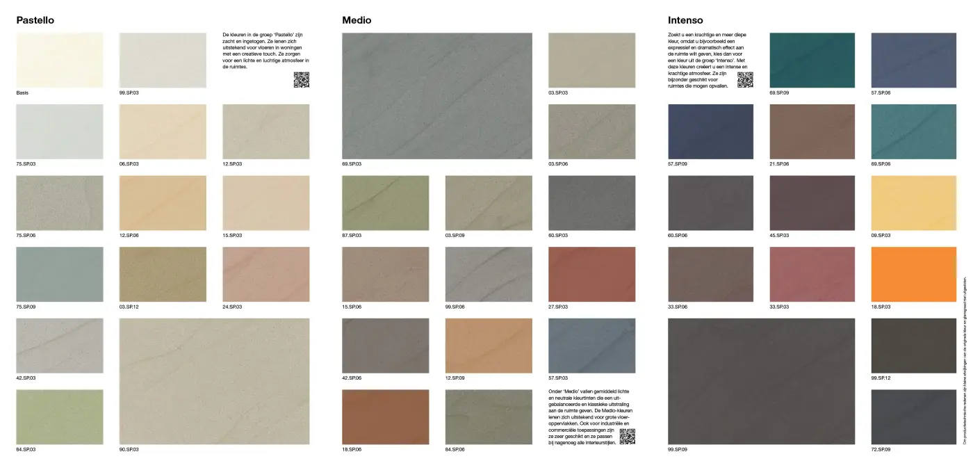 Farbtonpalette Florrtec 2K-Sentopur