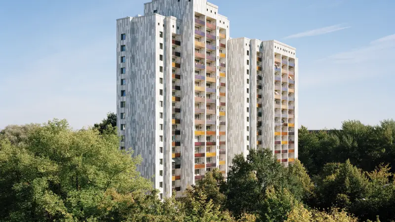 Außenansicht des Mehrfamilienhauses