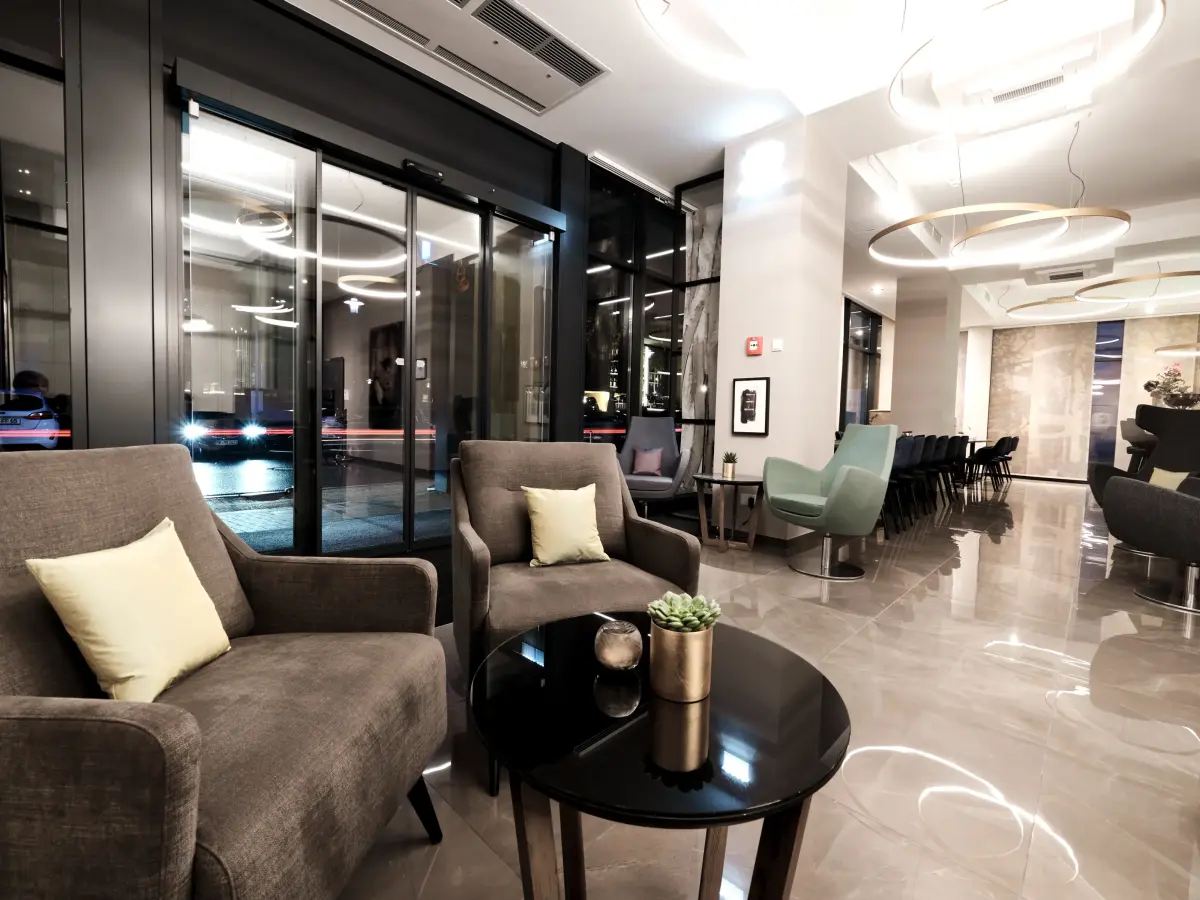Interieur eines Hotelzimmers