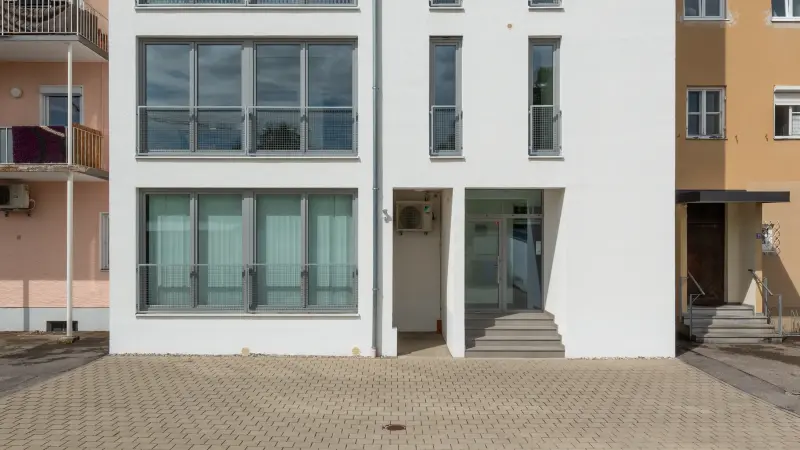 Frontansicht Stadthaus Marktlerstraße, Burghausen